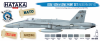 Hataka HTK-BS44 BLUE LINE – USAF, USN & USMC paint set (modern greys) 8x17ml